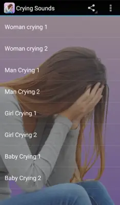 Crying Sounds android App screenshot 0